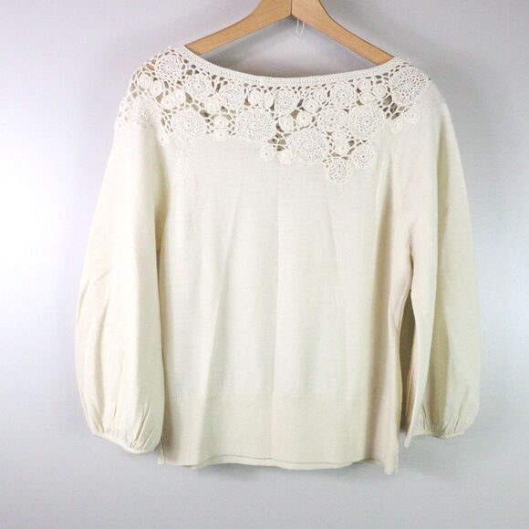 EC Knitted & Knotted Crochet Accent top size L - Picture 4 of 7